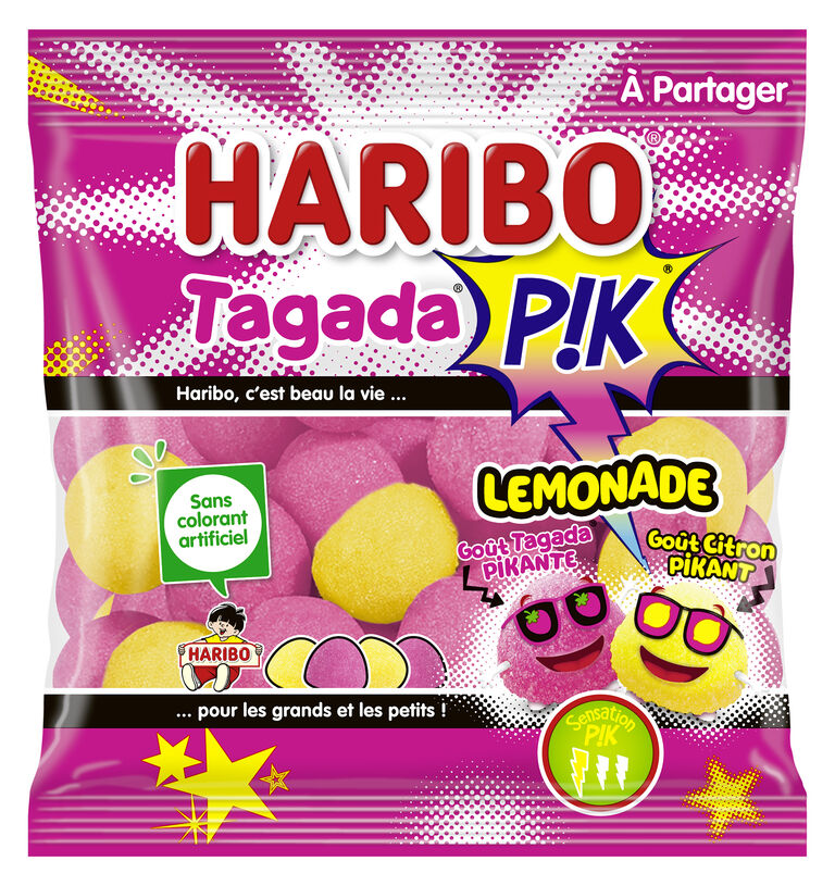 Pack bonbonnière vintage 2L + Tagada 200 bonbons + Tagada Pink Lemonade 180g