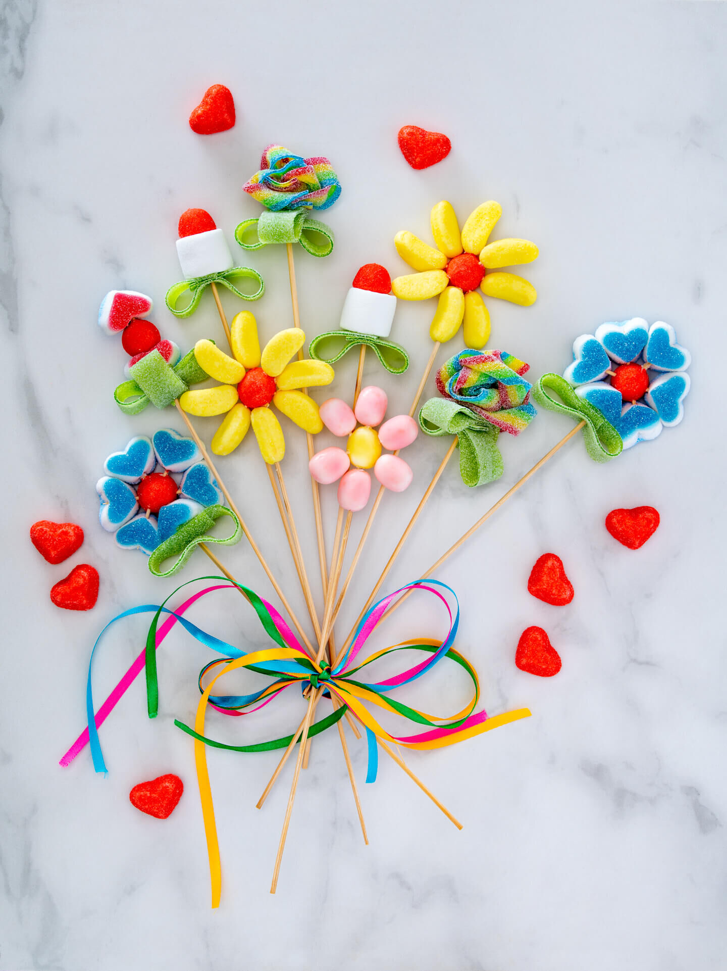 Le bouquet de bonbons de la fête des mères