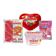 Coffret Coeur F&ecirc;te des m&egrave;res Dragibus, Croco, Chamallows et bo&icirc;te c&oelig;ur
