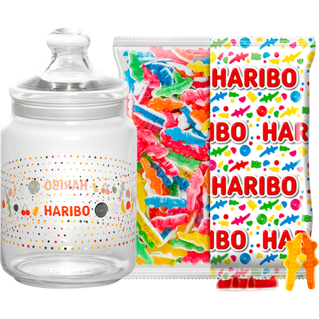 Bonbonniere Verre 2L Mascottes - haribo