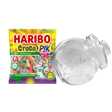 Bonbonni&egrave;re pench&eacute;e 1.2L +Croco P!k Sachet vrac 1kg image number null