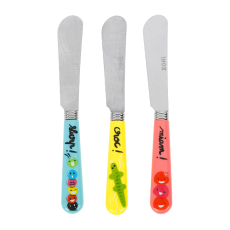 3 couteaux de cuisine pour enfants Zenker Mini Monster 44898