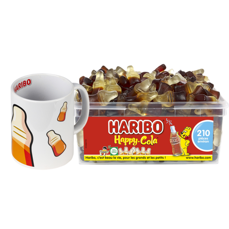 Happy Cola Boite 210 bonbons + Mug Happy Cola image number null