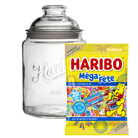 Bonbonni&egrave;re Vintage 1920 2L + M&eacute;ga f&ecirc;te 1kg image number null