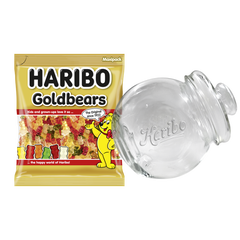 Bonbonni&egrave;re pench&eacute;e 1.2L + Goldbears Sachet vrac 1kg