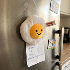 Magnet peluche &OElig;uf au Plat