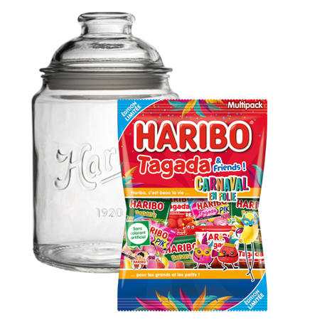 Bonbonni&egrave;re Vintage 1920 2L + Multipacks Tagada & Friends Carnaval 660g image number null