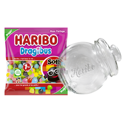 Bonbonni&egrave;re pench&eacute;e 1.2L + Dragibus Soft Sachet vrac 1kg