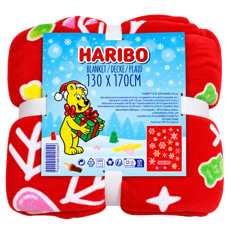 Plaid Flocons No&euml;l HARIBO image number null