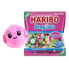 Dragibus Original vrac 1kg + Peluche Dragibus rose
