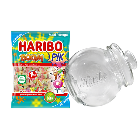 Bonbonni&egrave;re pench&eacute;e 1.2L + Boom P!k Sachet vrac 1kg image number null