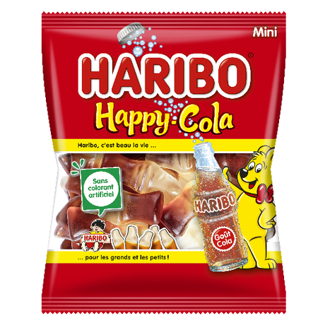 Mini sachet bonbons Haribo Happy Cola - Vegaooparty