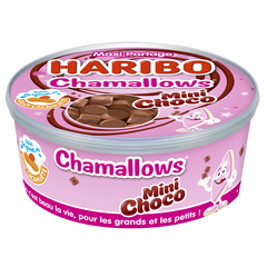 Chamallows choco cacahuète boîte de bonbons goût cacahuète 280g