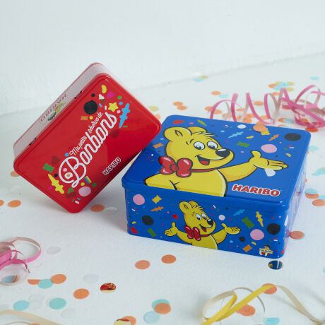 Boite M&eacute;tal Goldbear 23x21,5 cm image number null