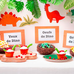 Un anniversaire sur le thème des Dinosaures