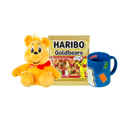 Peluche + Mug + Sachet vrac 1kg Goldbears