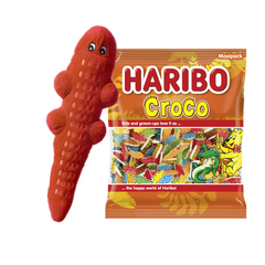 Croco Sachet vrac 1kg + Peluche croco rouge