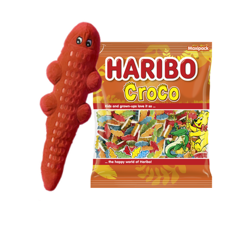 Croco Sachet vrac 1kg + Peluche croco rouge image number null