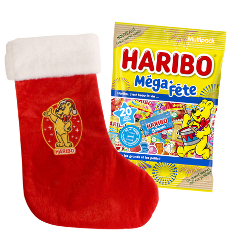 Chaussette de Noël Haribo + Méga fête 1kg image number null