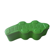 Boite m&eacute;tal Croco verte