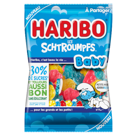 Bonbon Schtroumpf Haribo, la star des bonbons gélifiés