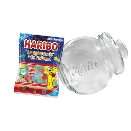 Bonbonnière penchée + Assortiment Soft Noël 500g image number null