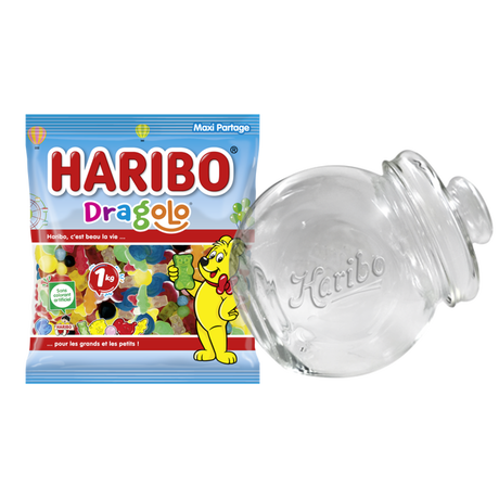 Bonbonni&egrave;re pench&eacute;e 1.2L + Dragolo Sachet vrac 1kg image number null