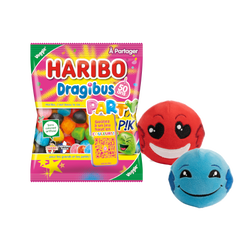 Dragibus PARTY PIK 230g + 2 peluches Dragibus