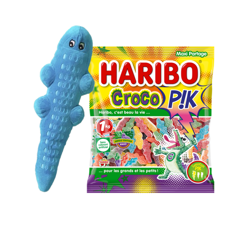 Croco P!k Sachet vrac 1kg + Peluche croco bleue image number null