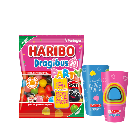 Dragibus SOFT PARTY 300g + 2 gobelets Dragibus image number null