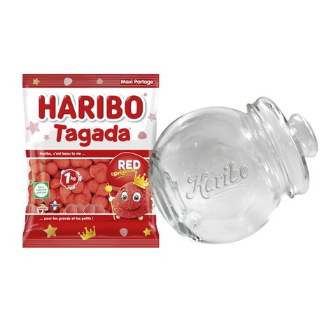 Bonbonni&egrave;re pench&eacute;e 1.2L + Tagada original Sachet vrac 1kg image number null